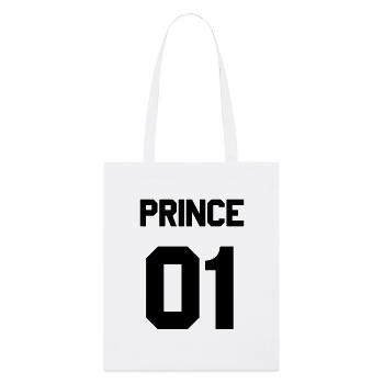 Prince 01 - Stanley/Stella Bio-Stoffbeutel - Weiß - Vorne