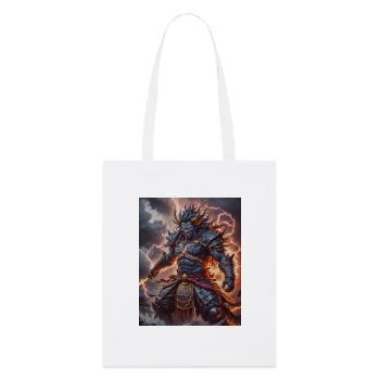Susanoo japanese Fierce storm god wielding sword - Stanley/Stella Organic Tote Bag - white - Front