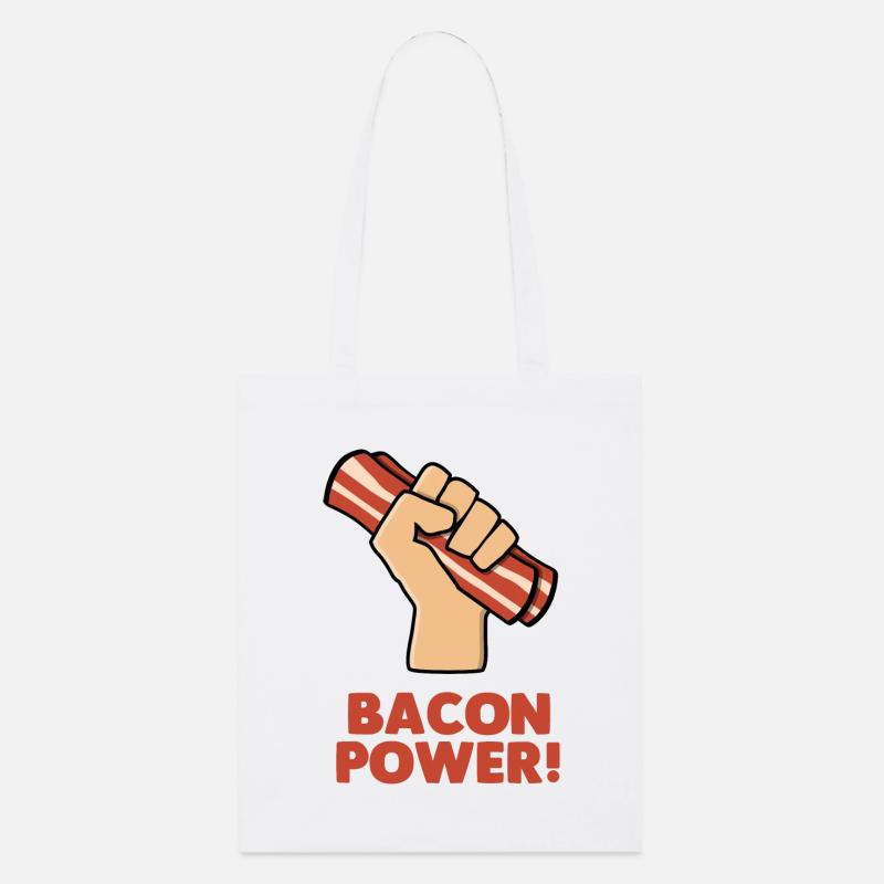Bacon Power - Stanley/Stella Organic Tote Bag - white