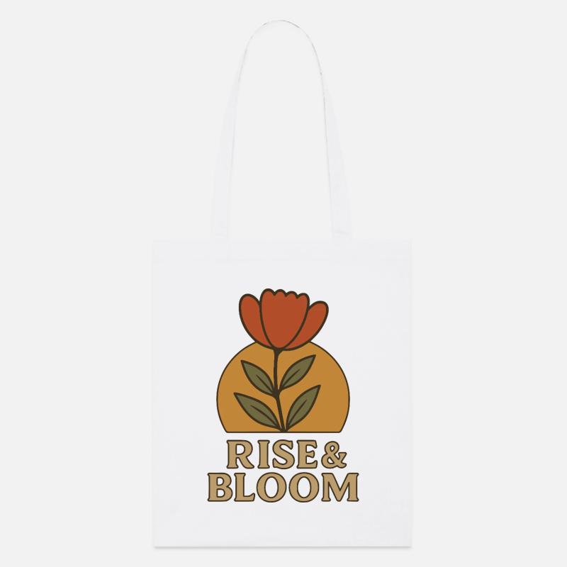 Rise & Bloom - Stanley/Stella Organic Tote Bag - white