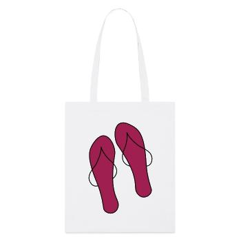 flip flops - Stanley/Stella Organic Tote Bag - white - Front