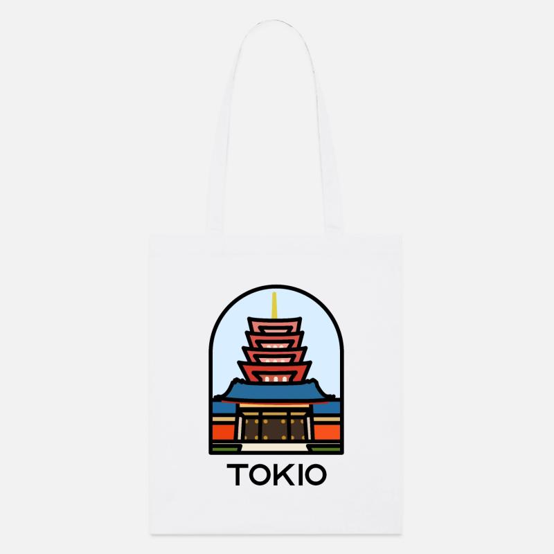 Tokio - Senso-ji Tempel - Stanley/Stella Bio-Stoffbeutel - Weiß