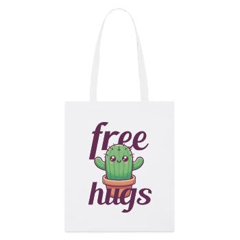 Cactus câlins gratuits - Tote bag bio Stanley/Stella - blanc - Devant