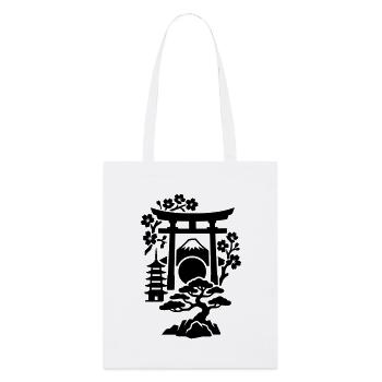 Silhouette du Japon - Tote bag bio Stanley/Stella - blanc - Devant