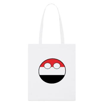 Countryball Land Heimat Jemen - Stanley/Stella Bio-Stoffbeutel - Weiß - Vorne
