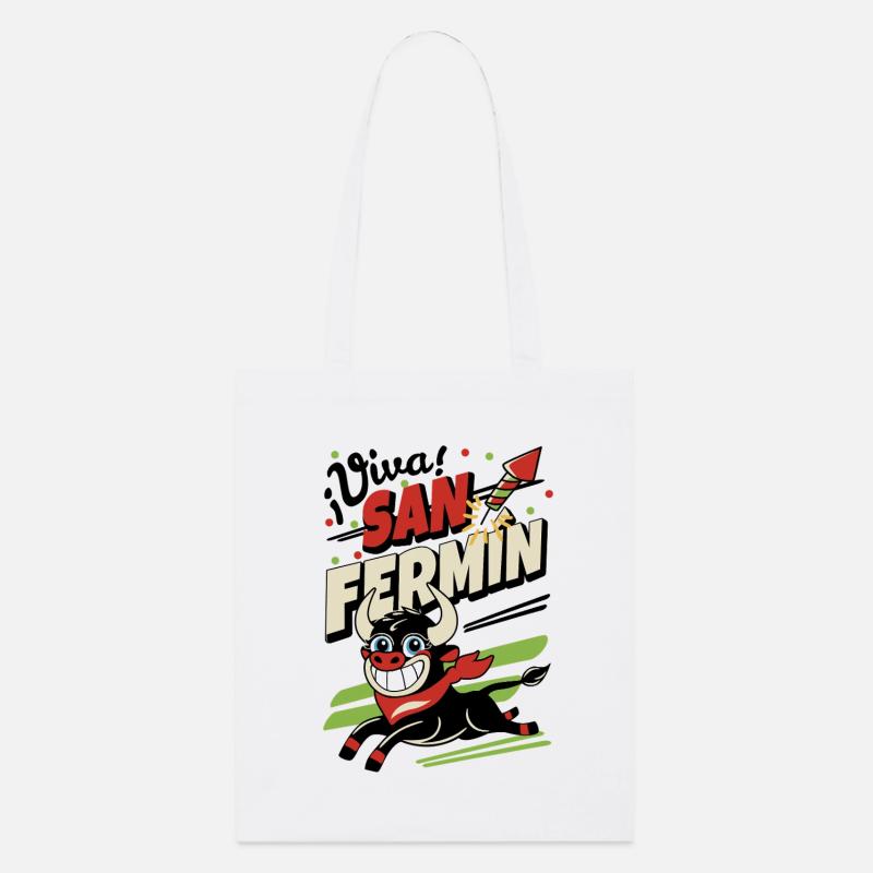 Vive San Fermín - Tote bag bio Stanley/Stella - blanc