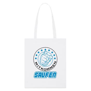 saufen_2 - Stanley/Stella Bio-Stoffbeutel - Weiß - Vorne