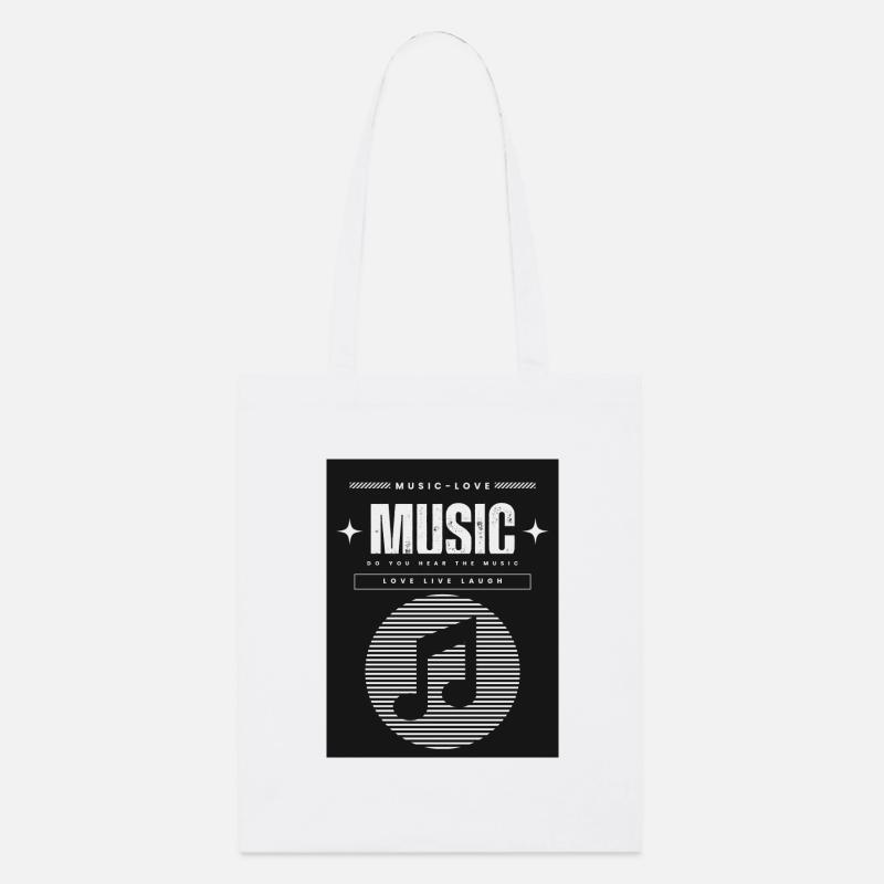 Musik - Stanley/Stella Bio-Stoffbeutel - Weiß