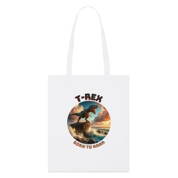 T Rex11 - Stanley/Stella Organic Tote Bag - white - Front