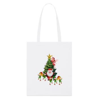 Noël enchanté - Tote bag bio Stanley/Stella - blanc - Devant