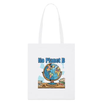 No Planet B - Stanley/Stella Bio-Stoffbeutel - Weiß - Vorne