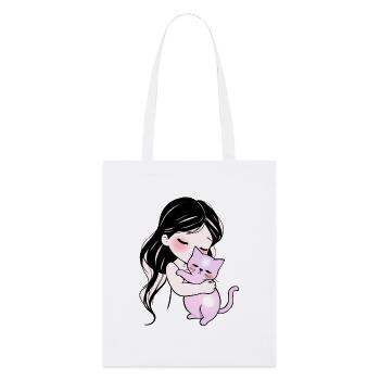 Je vous aime beaucoup… mais je préfère mon chat 💖 - Tote bag bio Stanley/Stella - blanc - Devant