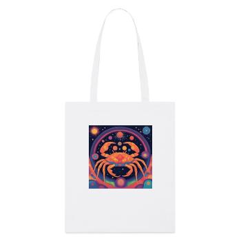 Cancer Cancers Cadeau du zodiaque - Tote bag bio Stanley/Stella - blanc - Devant