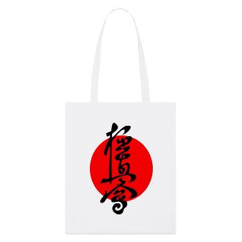 Kyokushin in japanischen Kanji geschrieben - Stanley/Stella Bio-Stoffbeutel - Weiß - Vorne