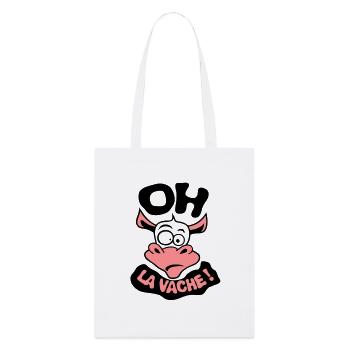 oh cow phrase citation exclamat - Stanley/Stella Organic Tote Bag - white - Front