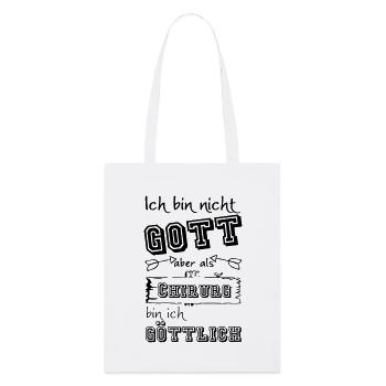 Göttlicher Chirurg Geschenk - Stanley/Stella Bio-Stoffbeutel - Weiß - Vorne
