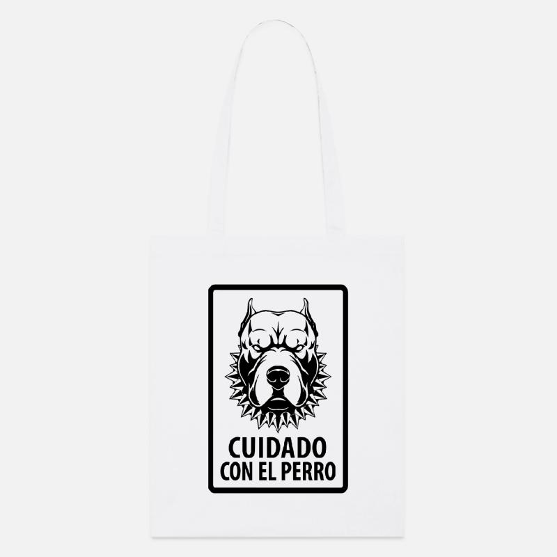 cuidado con el Perro - Stanley/Stella Organic Tote Bag - white