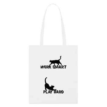 Travaillez intelligemment - Tote bag bio Stanley/Stella - blanc - Devant