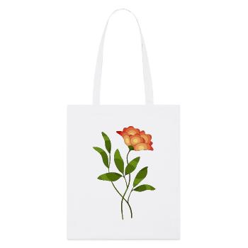 Illustration florale aux teintes contrastées - Tote bag bio Stanley/Stella - blanc - Devant