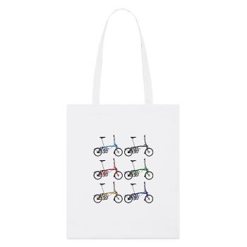 Brompton Bikes - Stanley/Stella Bio-Stoffbeutel - Weiß - Vorne