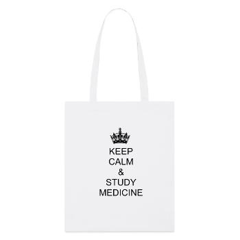 Gardez votre calme et étudiez la conception de chemise fraîche de médecine - Tote bag bio Stanley/Stella - blanc - Devant