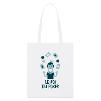le roi du poker - Tote bag bio Stanley/Stella - blanc - Devant