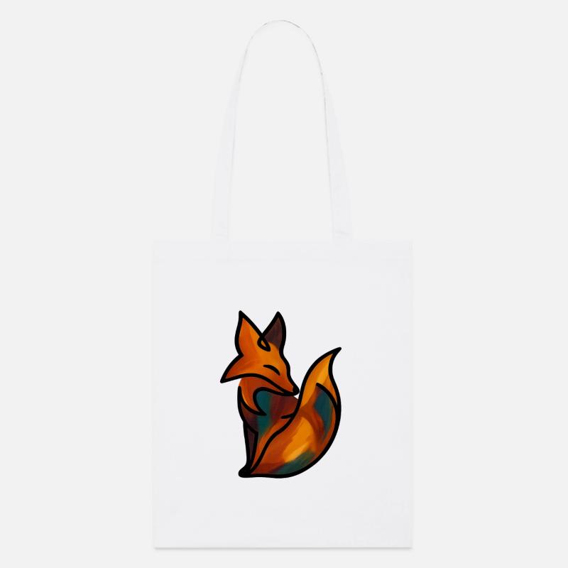 Le renard - Tote bag bio Stanley/Stella - blanc