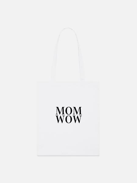 MOM WOW  - Stanley/Stella Bio-Stoffbeutel - Weiß