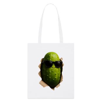 Cucumber Pickle - Stanley/Stella Organic Tote Bag - white - Front