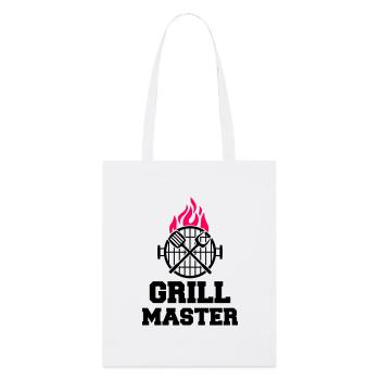 Maître du gril - Tote bag bio Stanley/Stella - blanc - Devant