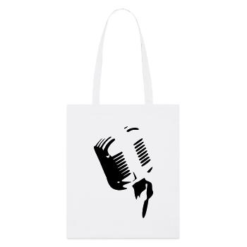 Microphone - Stanley/Stella Organic Tote Bag - white - Front