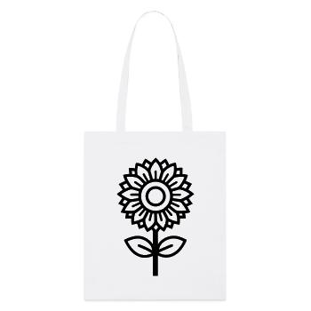 Sonnenblume - Stanley/Stella Bio-Stoffbeutel - Weiß - Vorne