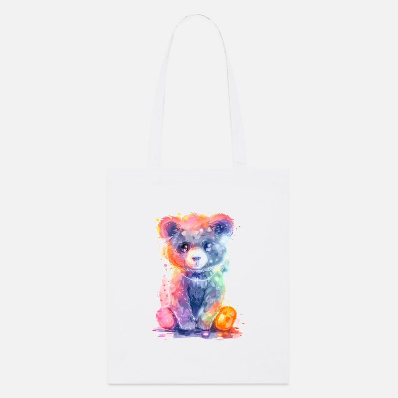 Neon Baer - Stanley/Stella Bio-Stoffbeutel - Weiß