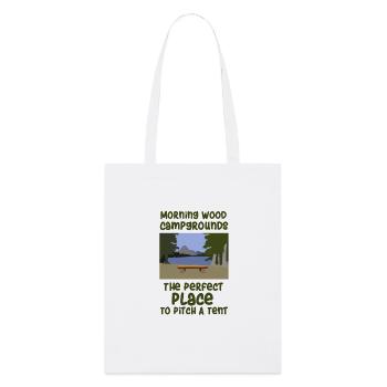 Camping slogan camping - Stanley/Stella Organic Tote Bag - white - Front