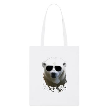 Polar Bear - Eisbär - Stanley/Stella Bio-Stoffbeutel - Weiß - Vorne