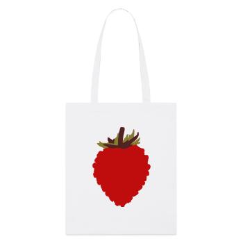 Wild Strawberry - Stanley/Stella Bio-Stoffbeutel - Weiß - Vorne