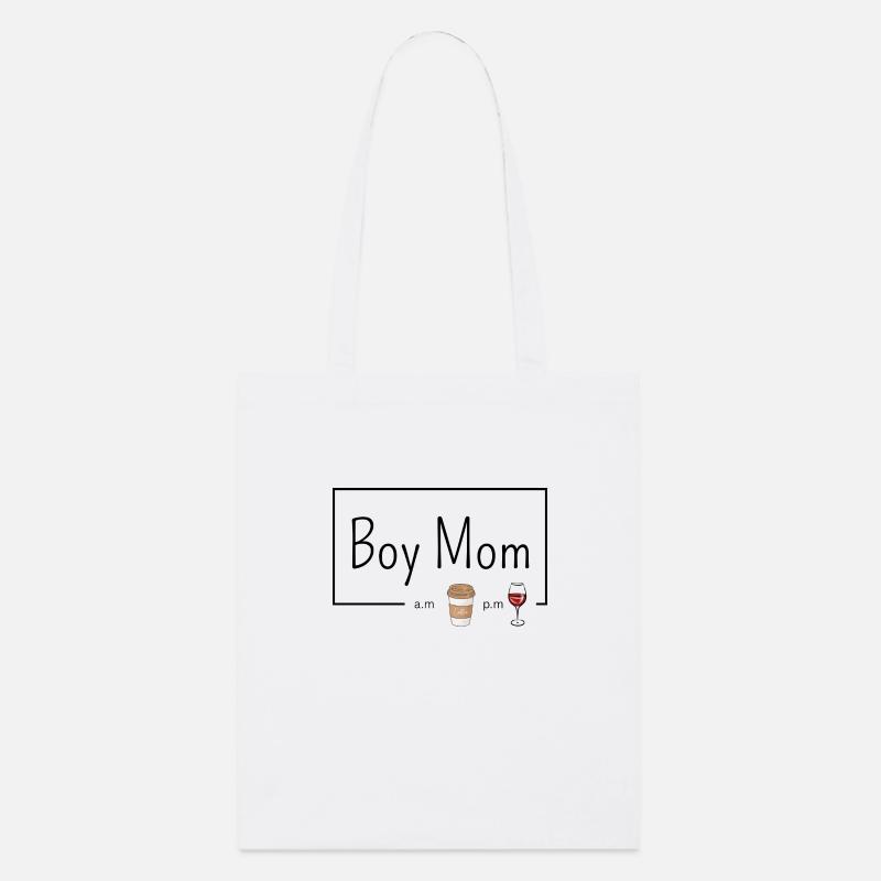 Boy Mom - Stanley/Stella Bio-Stoffbeutel - Weiß