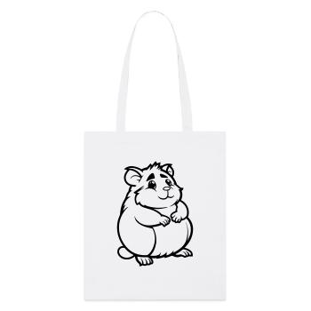 Hamster Comic Animal - Stanley/Stella Organic Tote Bag - white - Front