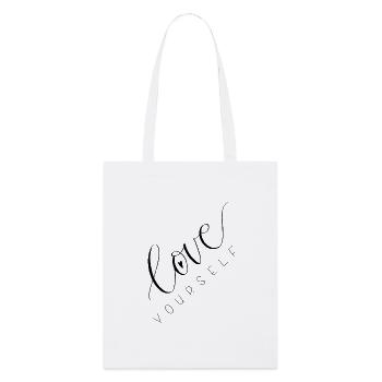 Love Yourself - Stanley/Stella Organic Tote Bag - white - Front
