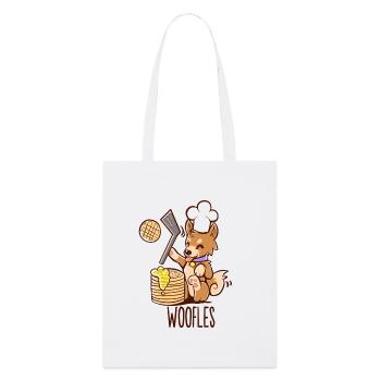 Ich mache Woofle - Stanley/Stella Bio-Stoffbeutel - Weiß - Vorne