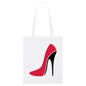Sexy Stiletto / High Heel - three - Stanley/Stella Bio-Stoffbeutel - Weiß - Vorne