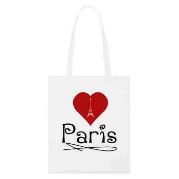 I Love Paris - Stanley/Stella Organic Tote Bag - white - Front