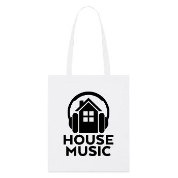 Musique house - Tote bag bio Stanley/Stella - blanc - Devant