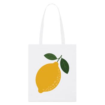 Illustration citron Citrus Sun - Tote bag bio Stanley/Stella - blanc - Devant