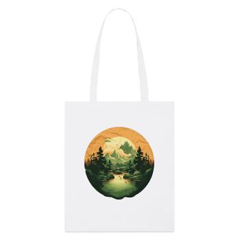 Paysage - Tote bag bio Stanley/Stella - blanc - Devant