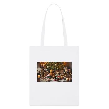 Weihnachtszauber - Stanley/Stella Bio-Stoffbeutel - Weiß - Vorne