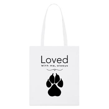Chien – adoré - Tote bag bio Stanley/Stella - blanc - Devant