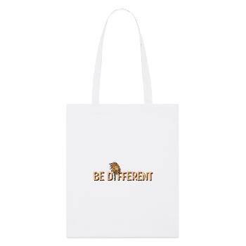 BE DIFFERENT Sunflower Self Love Positivity - Stanley/Stella Organic Tote Bag - white - Front