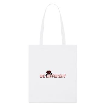 BE DIFFERENT – Red Rose Self-Love Positivity - Stanley/Stella Organic Tote Bag - white - Front