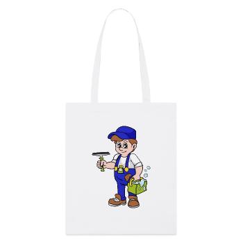 Building cleaner Window cleaner - Stanley/Stella Organic Tote Bag - white - Front